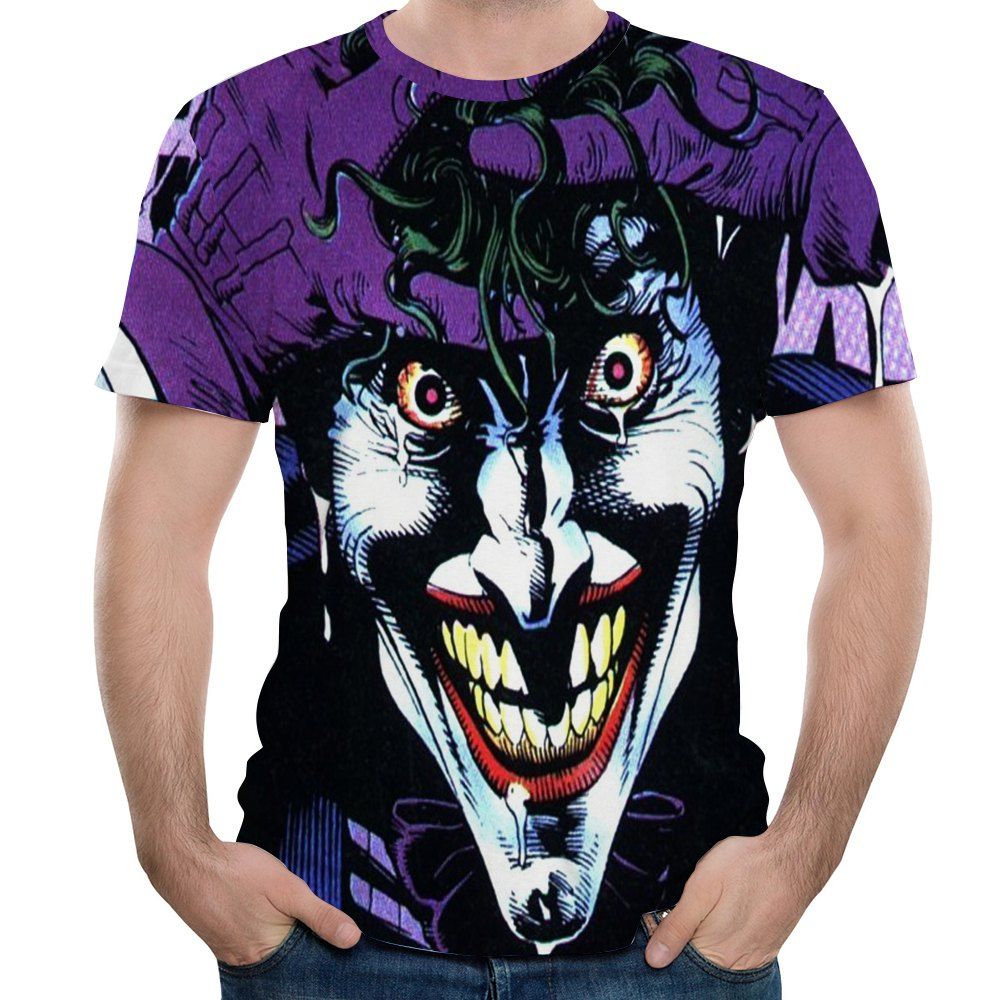 

New Fashion 3D Printed Summer Men's Short Sleeve T-Shirt, Violet
