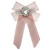 Bohemia Exaggerated Lace Bow Broche Femmes Adorn Article - Rose clair 