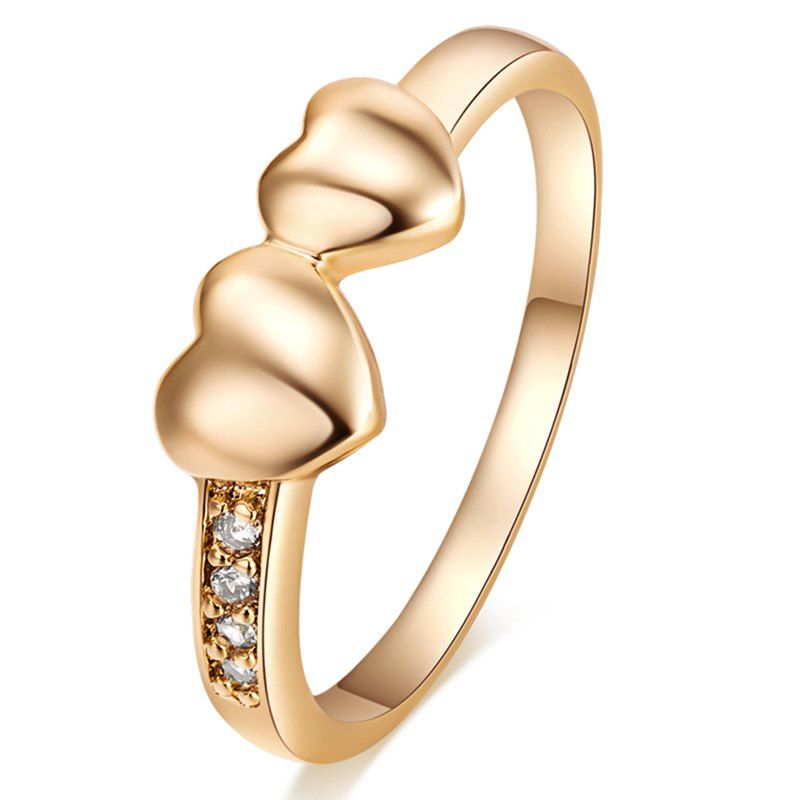 

Fashion Micro-set with Exquisite Zircon Ring J1516, Gold