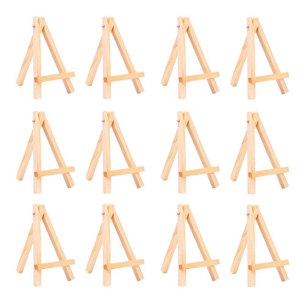 41 Off 2020 10pcs Diy Small Wooden Crafts Tripod Easel Display Ornaments In Burlywood Dresslily