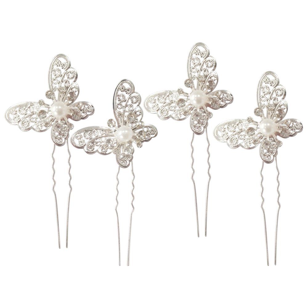 

Hollow Out Butterfly Hair Pin, Silver