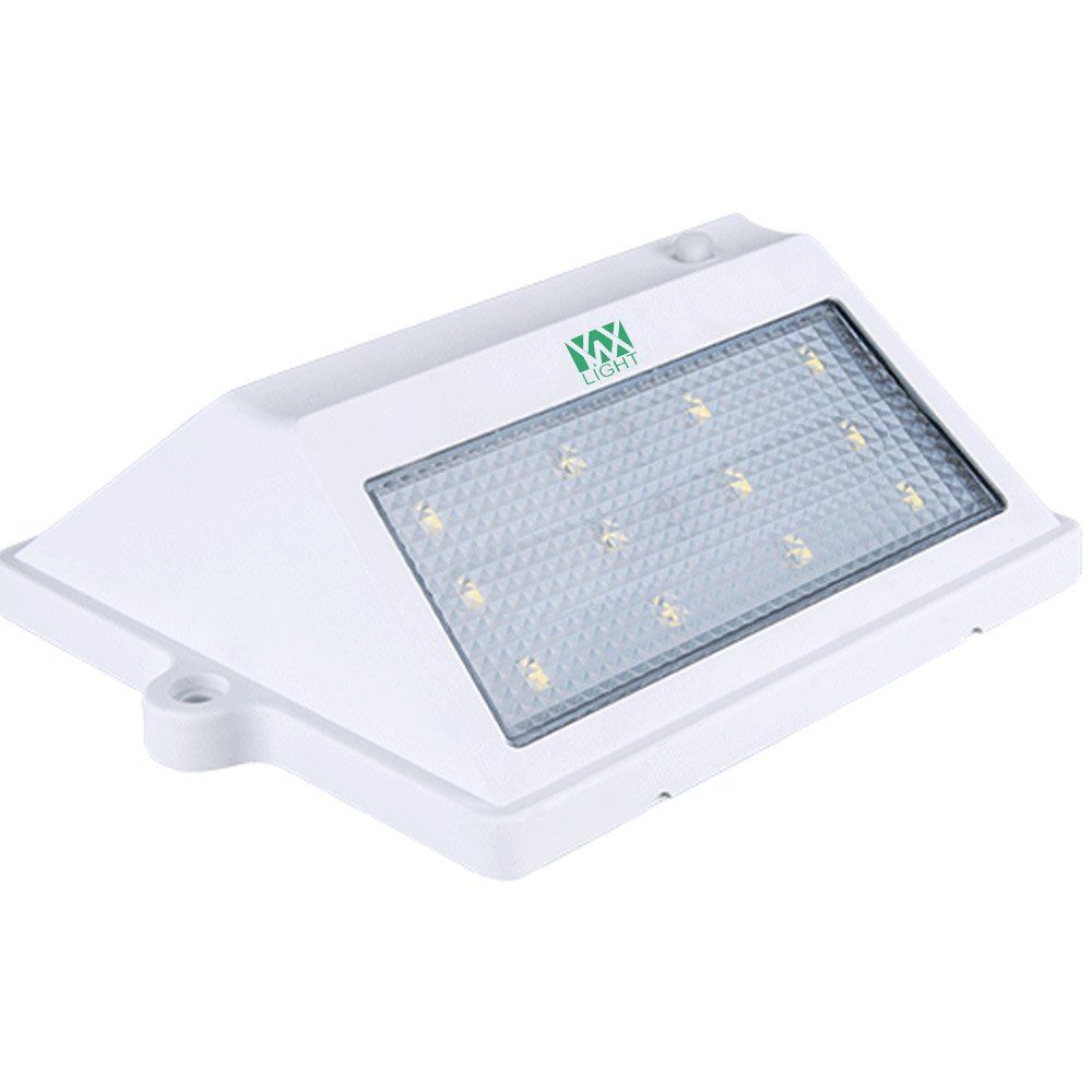 

YWXLight IP65 Waterproof LED Solar Panel Rechargeable Outdoor Wall Garden Light, White