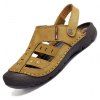 Hommes Plage Casual Sneakers Pantoufles Tongs Chaussures d'été Sport Sneakers - Marron Camel 40