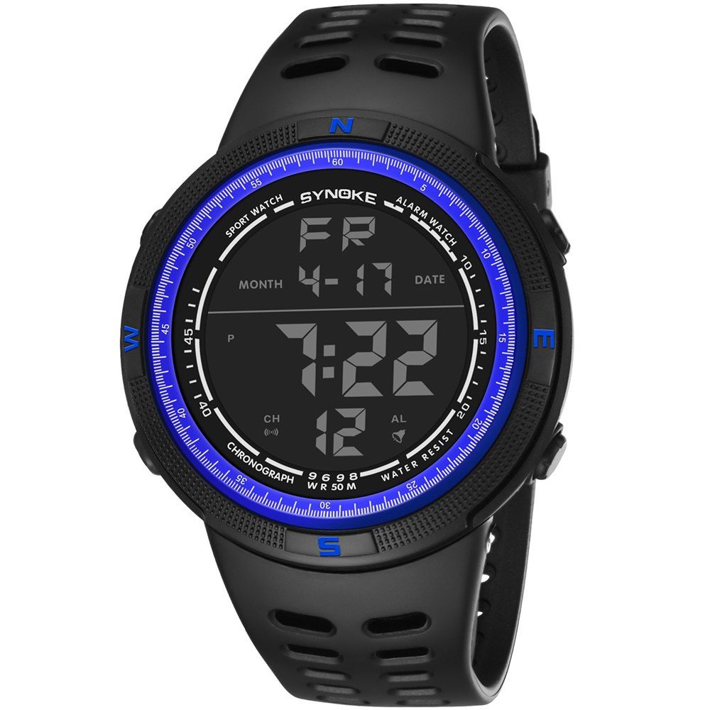 

SYNOKE 9698 Men Outdoor Sports Watch, Blue