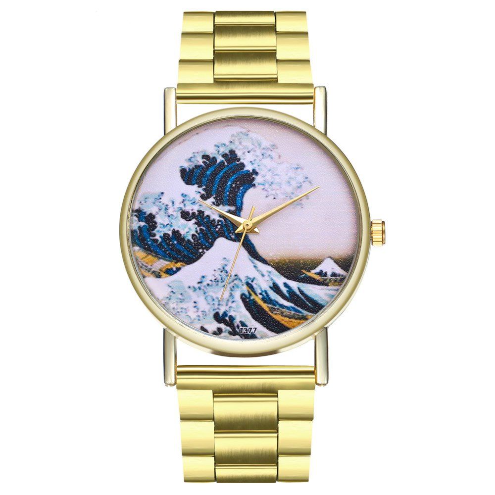 

ZhouLianFa T377 Fashion Snow Pattern Quartz Watch, Gold