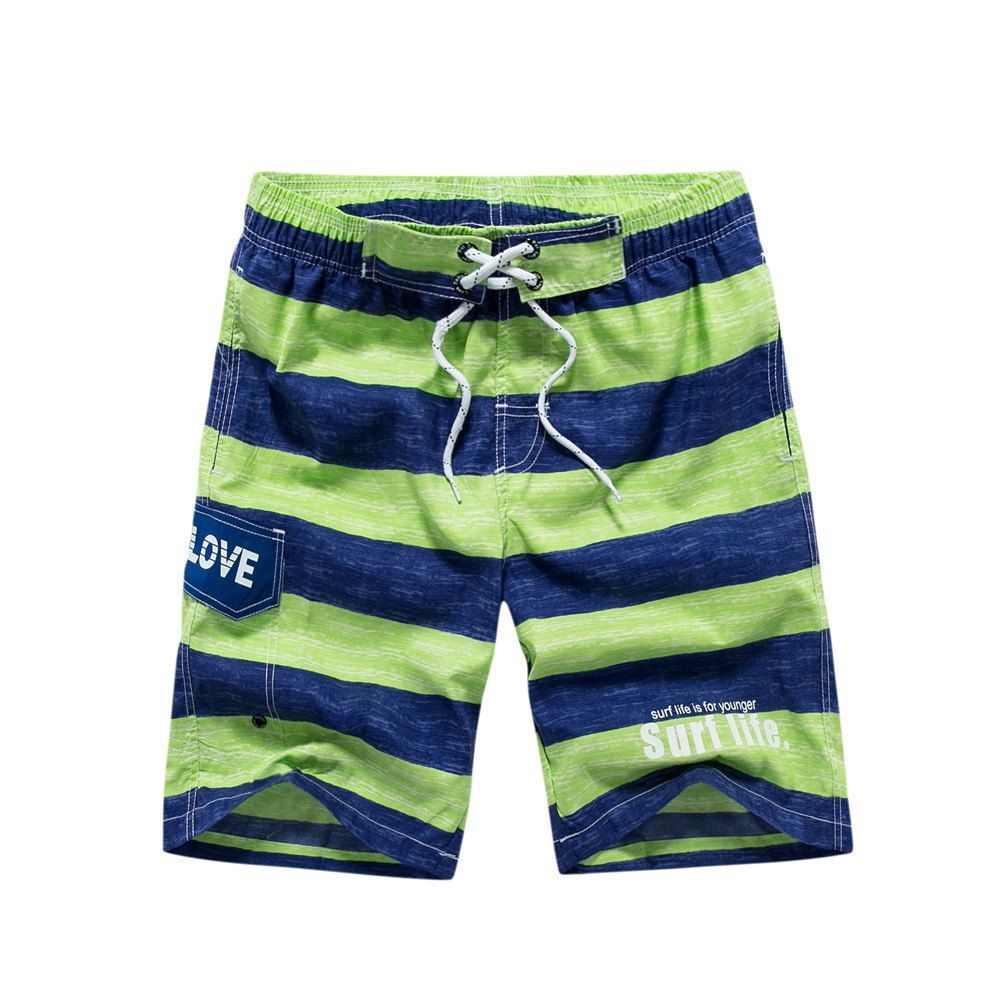 

Men's Solid Sexy Fashion Bottoms Swimwear Swimming Trunks, Yellow green