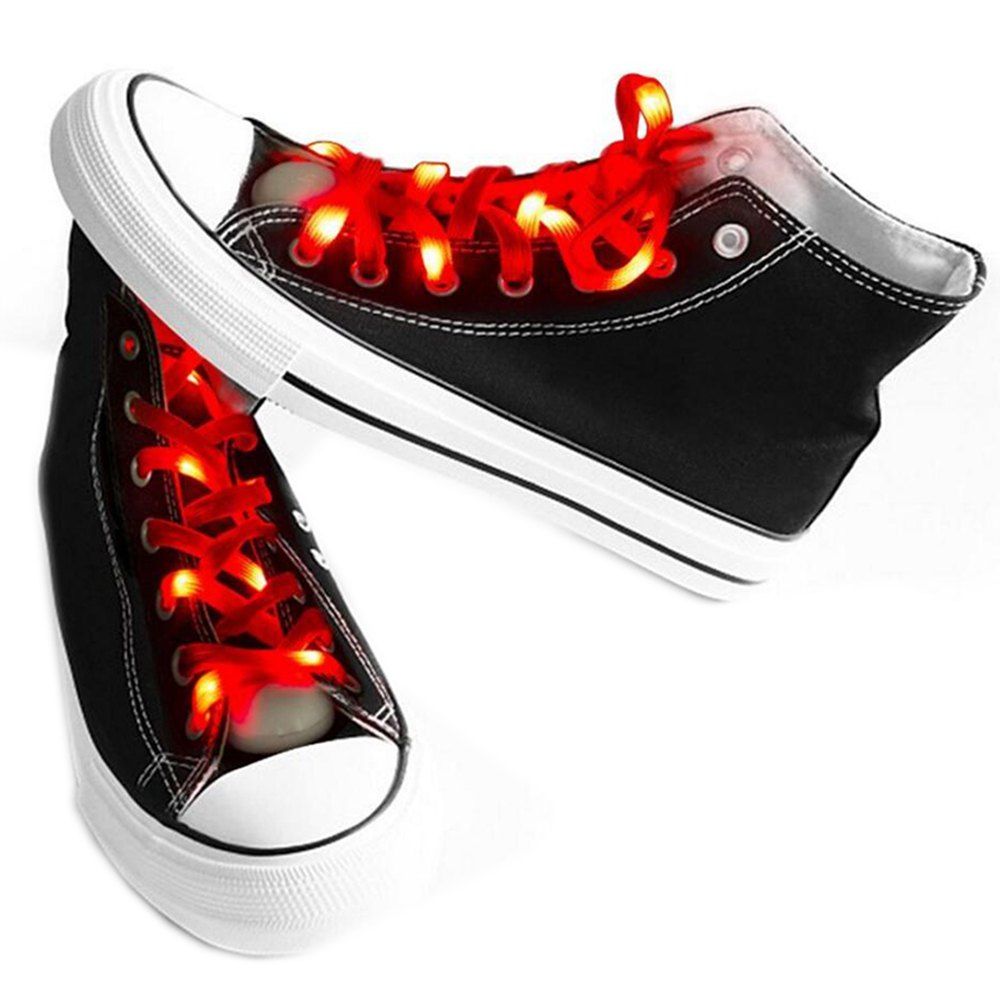 

LED Shoelaces for Party Dancing Hip Pop Running Decorations, Red