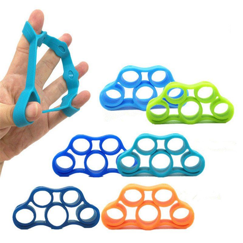 

Finger Resistance Bands Hand Gripper Forearm Wrist Training Stretcher 6pcs, Multi-a