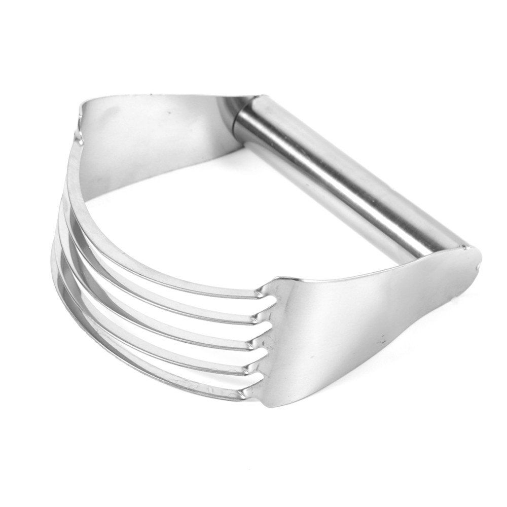 

Stainless Steel Pastry Blender Dough Cutter Flour Pastry Mixer Baking Tools, Silver