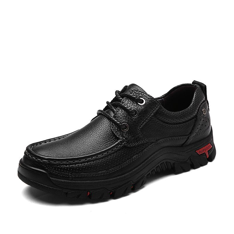 

Men Casual Shoes Leather Business Shoes, Black