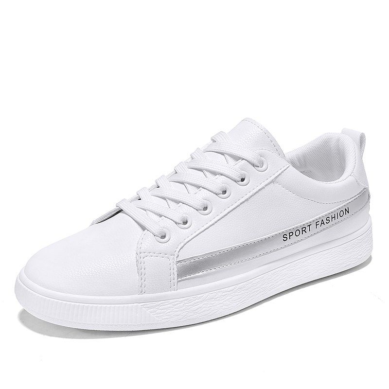 

Fashion Lace Up Shoes Sprint Athletic Outdoor Casual Running Sport Sneakers, White