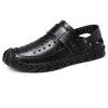 Mode Hommes Plage Casual Pantoufles Flip Flops Chaussures D'été Sport Sneakers - Noir 40