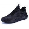 Chaussures respirantes à lacets respirant Sneakers Athletic Outdoor - Noir 40