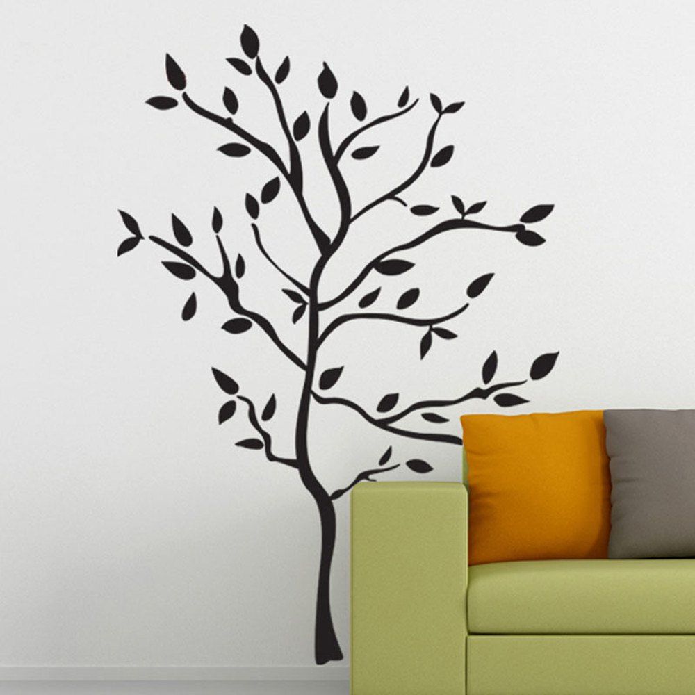 

3D Three-Dimensional Wall Stickers Creative Decoration New Trees, Black