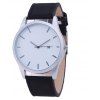 Mode Big Dial Hommes Casual Montres - Noir 