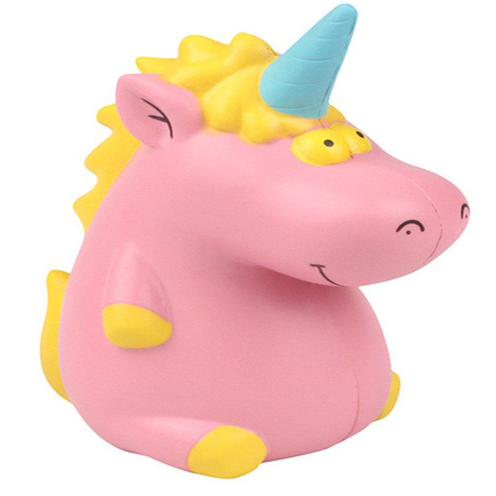 

New Jumbo Squishy PU Slow Springback Unicorn Hipotamus Toy, Multi-a