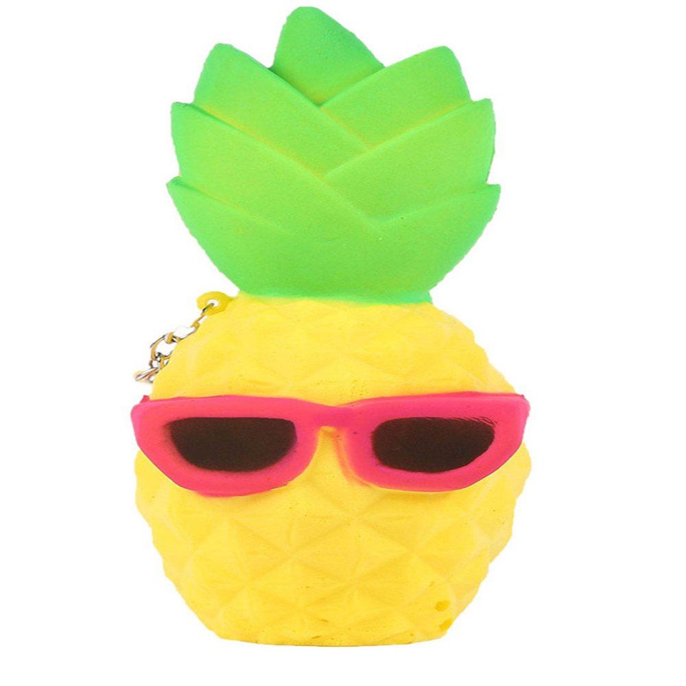 pineapple squishy with sunglasses