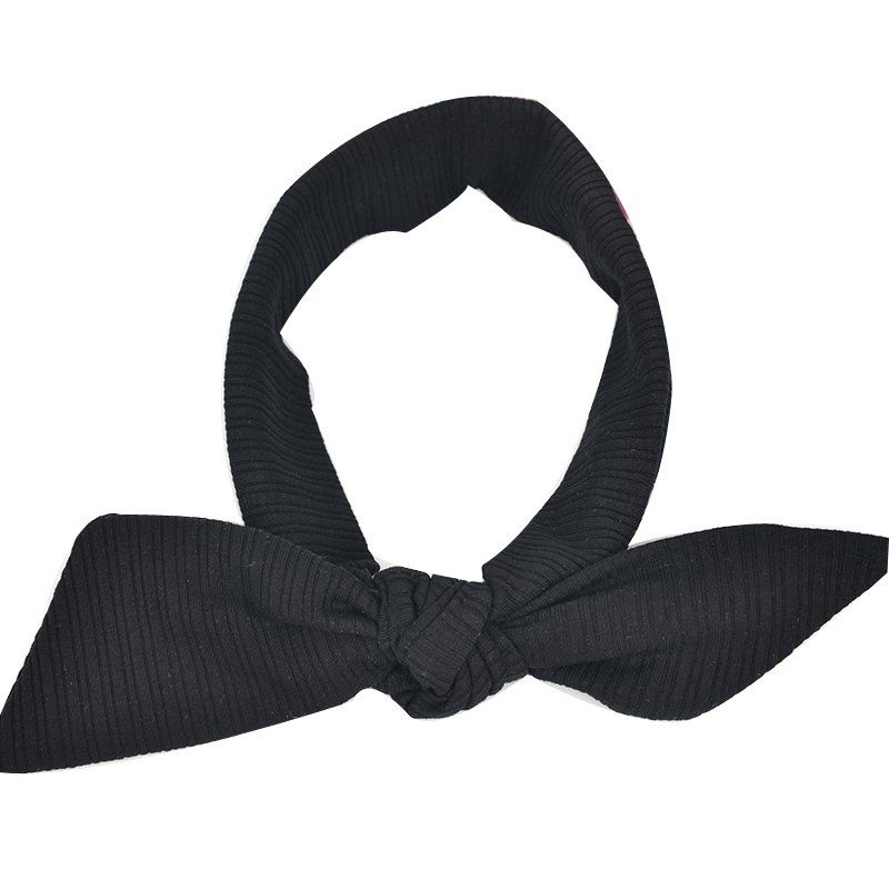 

The New Rabbit Ear Hair Ribbon Bow, Black