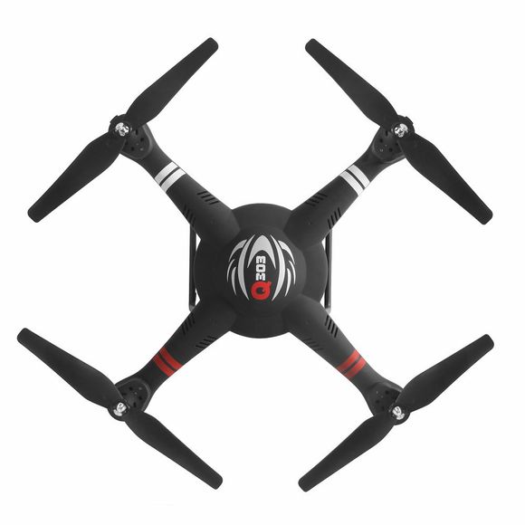 WLtoys Q303 RC Drone RTF Caméra Grand Angle / Mode Headless/ Lumière LED - Noir Naturel 