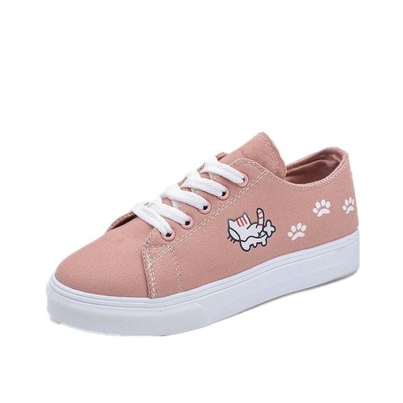 2018 New Sports Flat All-Match Chaussures en toile - Rose 40