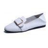 Chaussures de fond plat loisirs étudiant femmes - Blanc 35