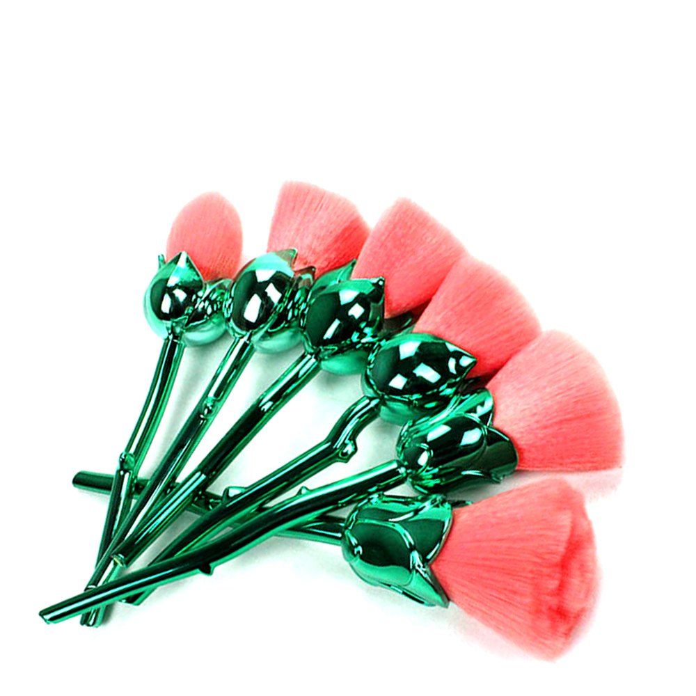 

cmy-02 New 6pcs Rose Brush Set, Medium turquoise