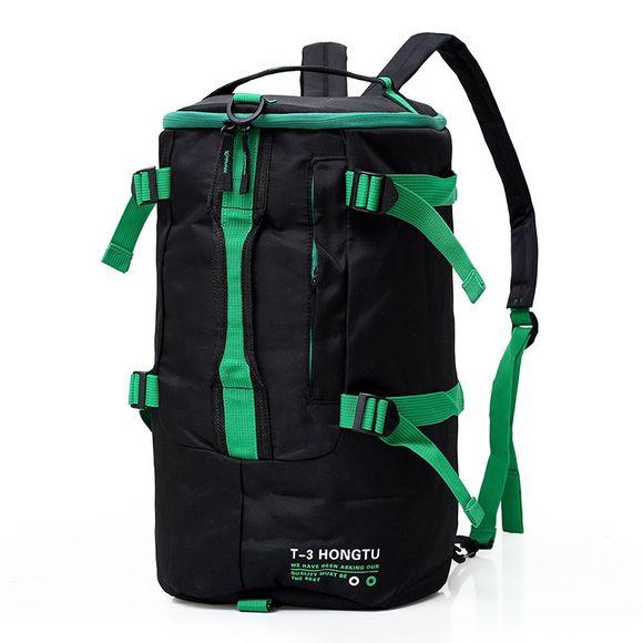 Sac d'alpinisme unisexe de sac à dos de sports de couleur de contraste de mode - Vert Zombie 