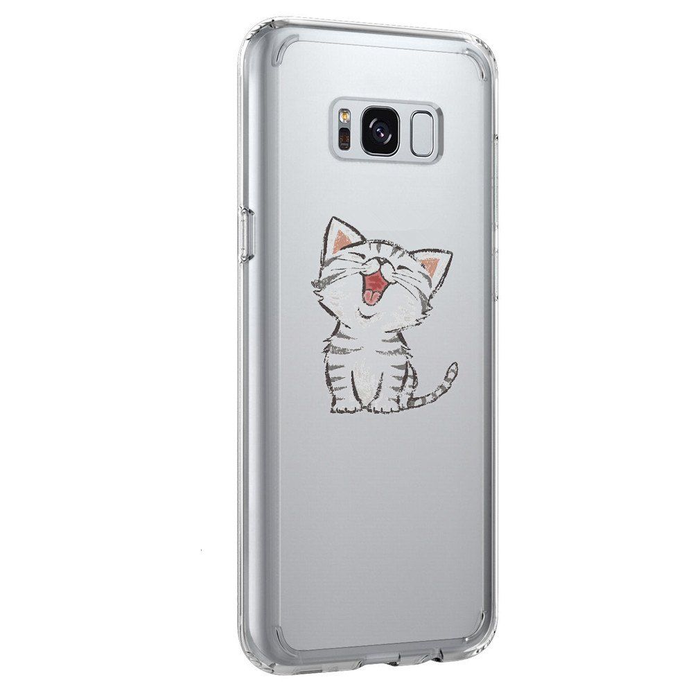 

Case for Galaxy S8 Plus TPU Soft Shell Cat Pattern, Transparent