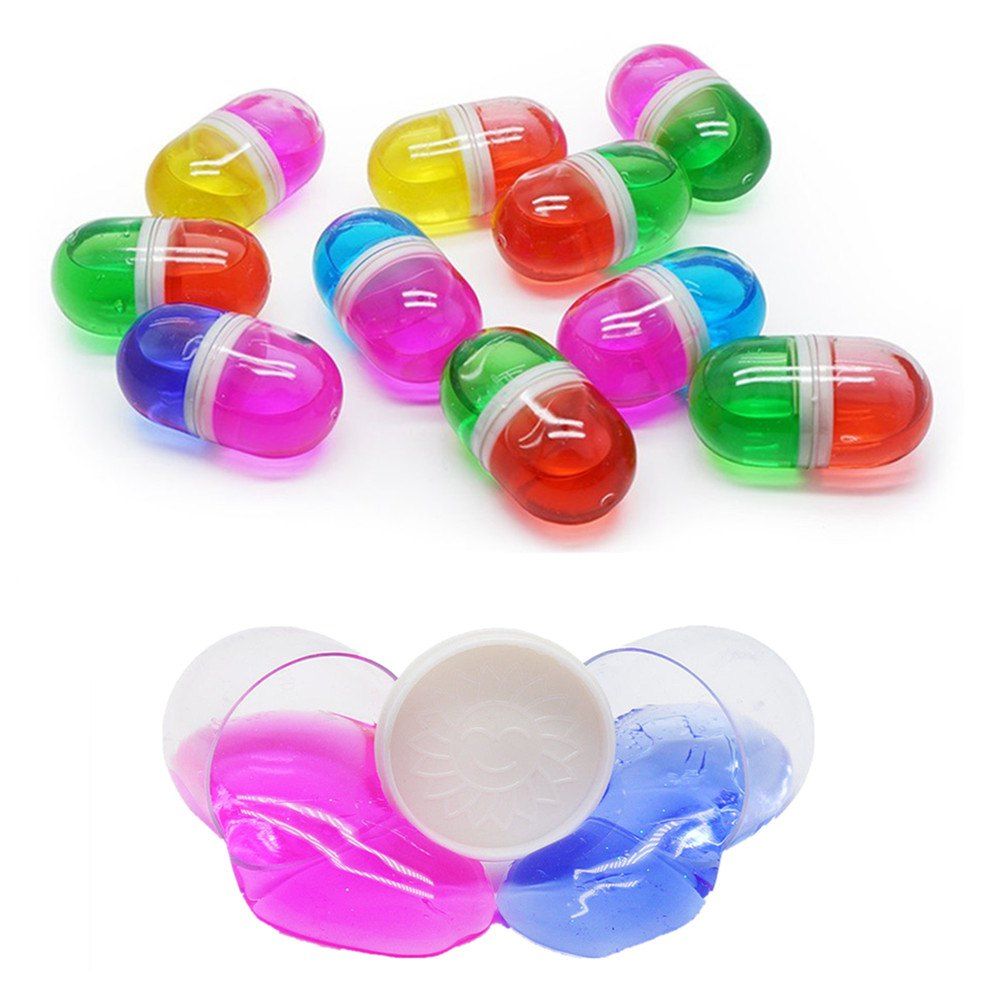 

Creative Shape of Pill Two-color Crystal Mud Random Color, Multi
