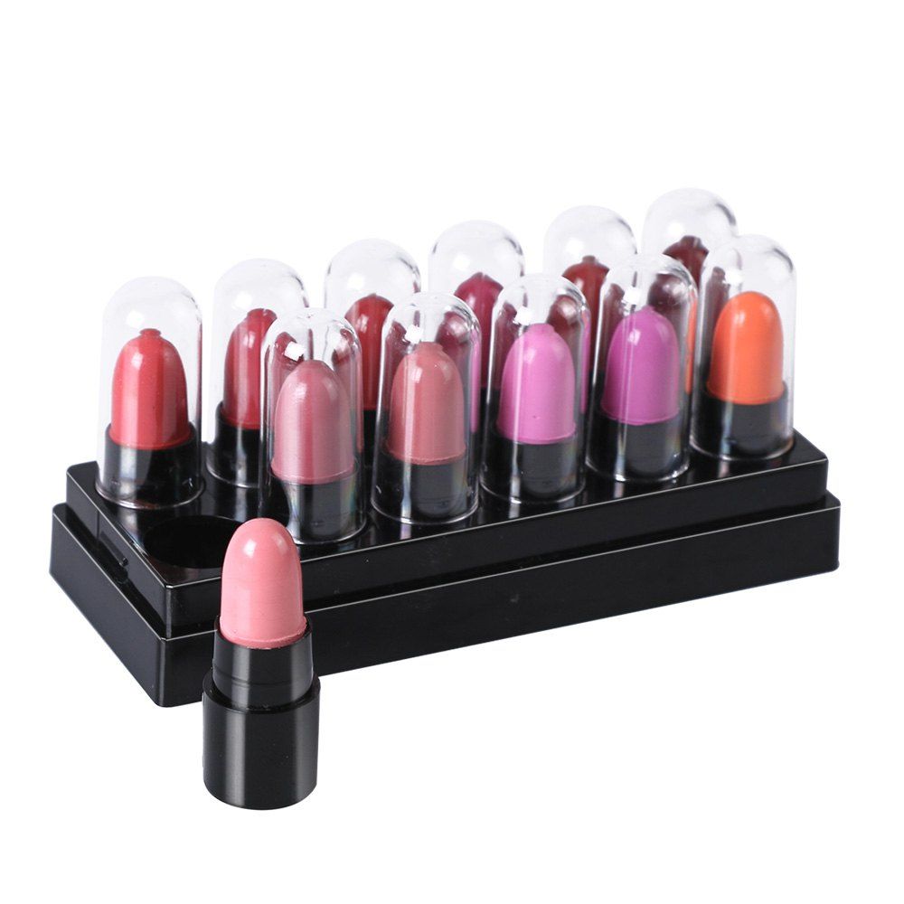

HengFang 9022 12Colors/Set Mini Cute Lipstick Travel Set, #001