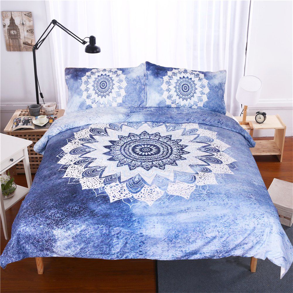 

Floral Paisley Bedding 3pcs Duvet Cover Set Digital Print, Multi