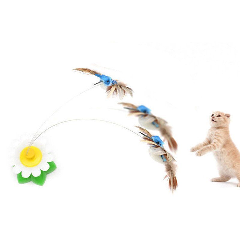 

Birds Flying Electric Amusement Cat Interactive Small Toys, Multi-a