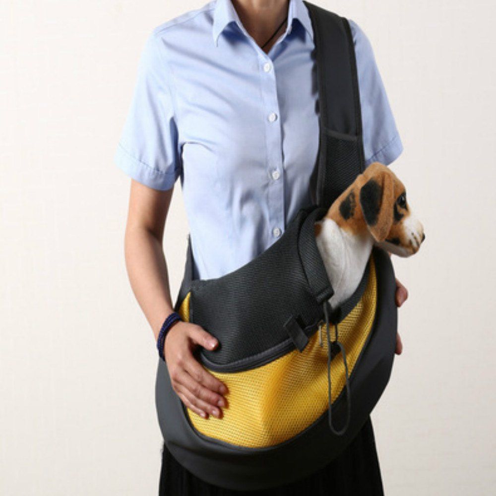 

Portable Outdoor Pet Dog Bag, Bright yellow