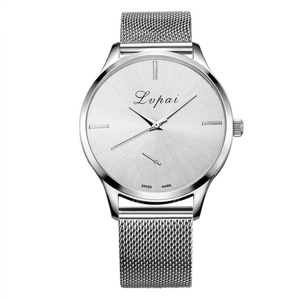 

Lvpai P027 Women Mesh Alloy Band Quartz Wrist Watch, Silver
