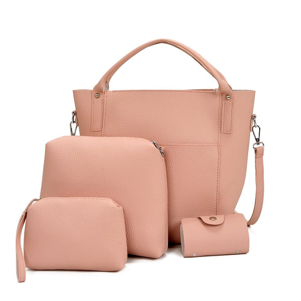 

Four Pieces Bag of Korean Edition, Pink