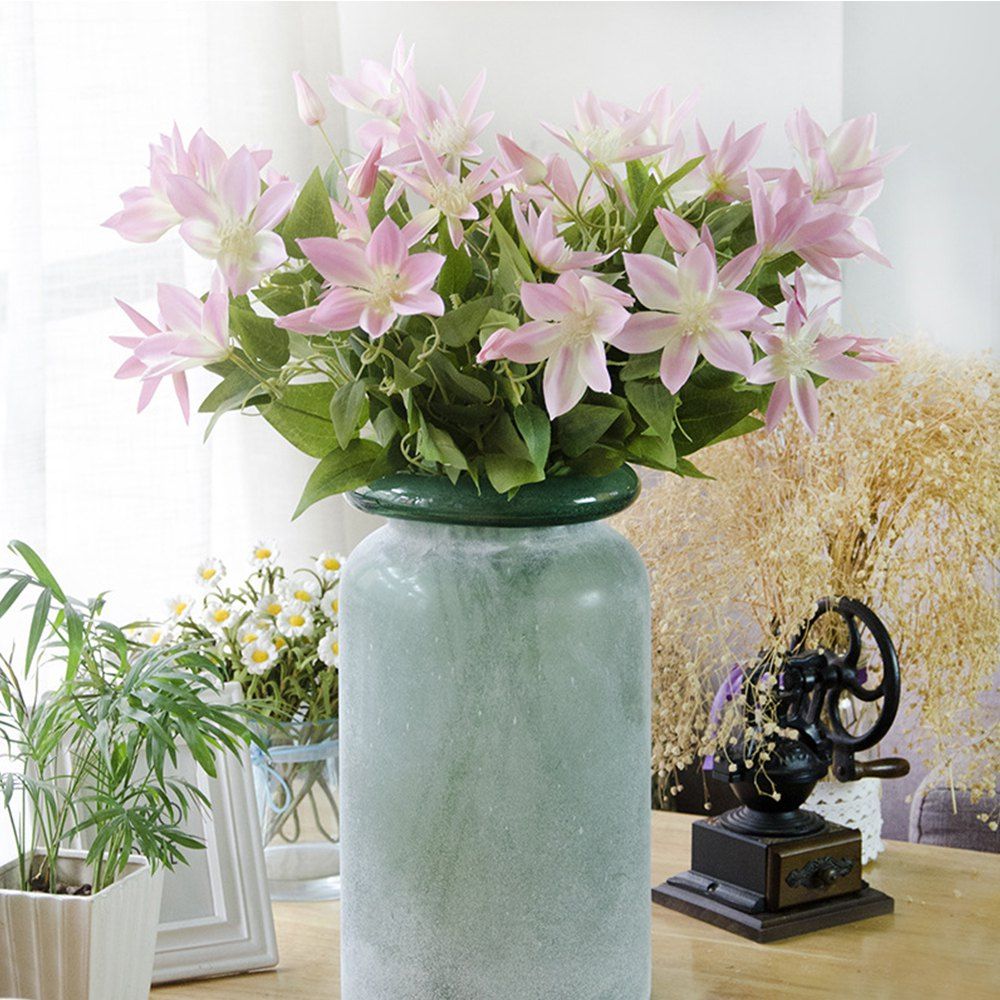 

European Window Decorative Plant Lotus Art Flower, Light pink