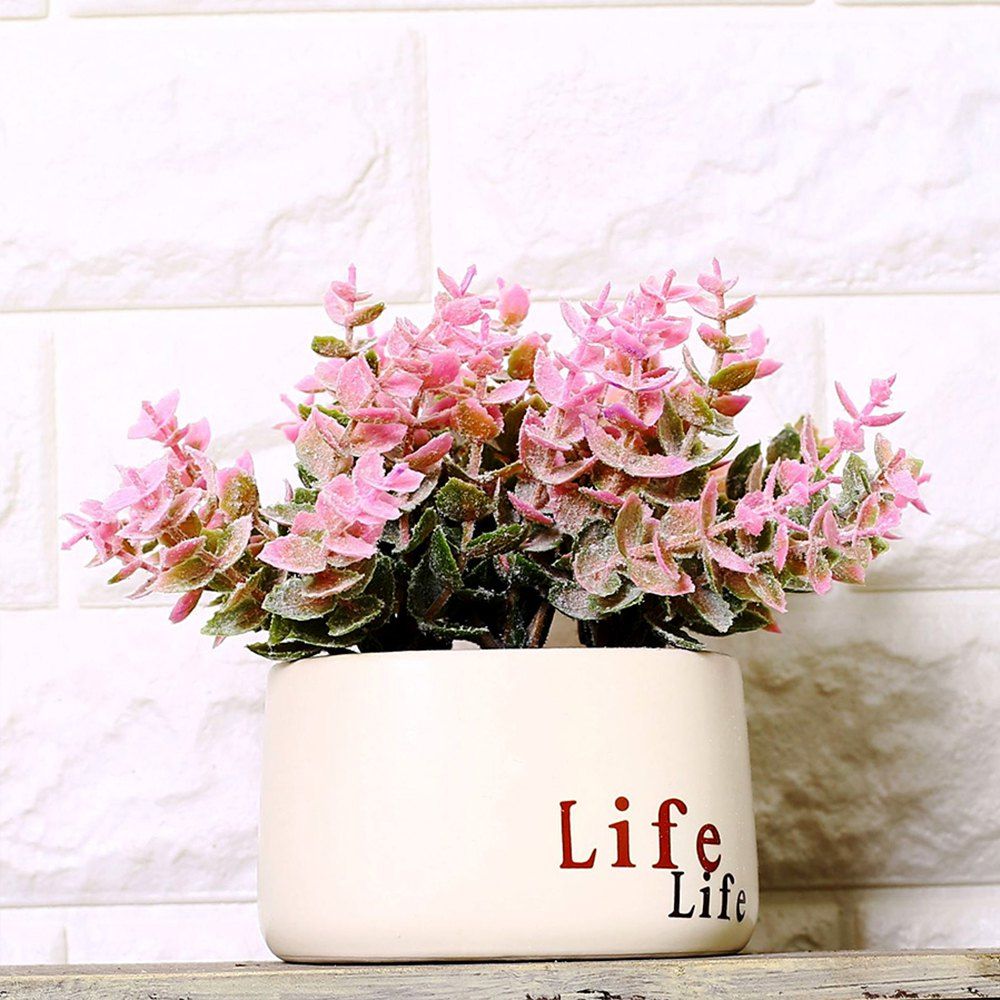 

WX-1509 Pastoral Cafe Flower Shop Flower Pot Plant Decoration, Pink