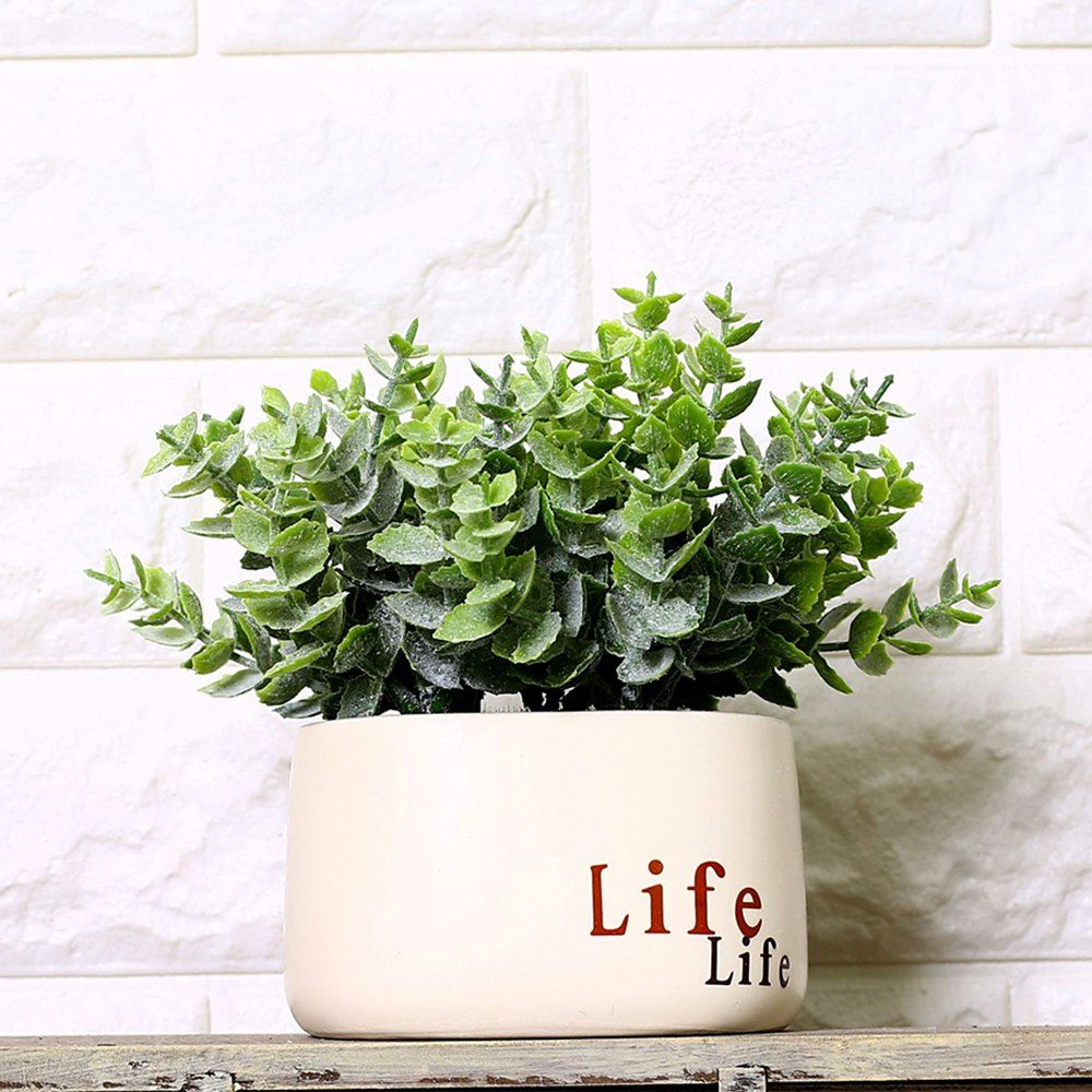 

WX-1509 Pastoral Cafe Flower Shop Flower Pot Plant Decoration, Green