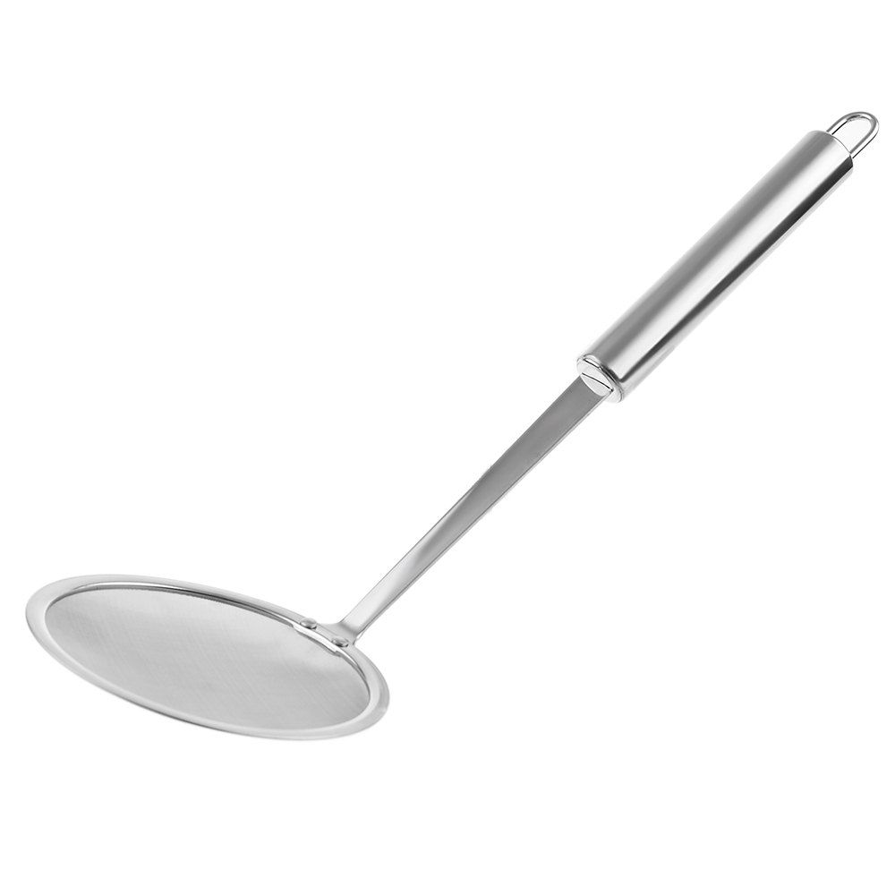 

Stainless Steel Oil Filter Colanders Strainer, Silver