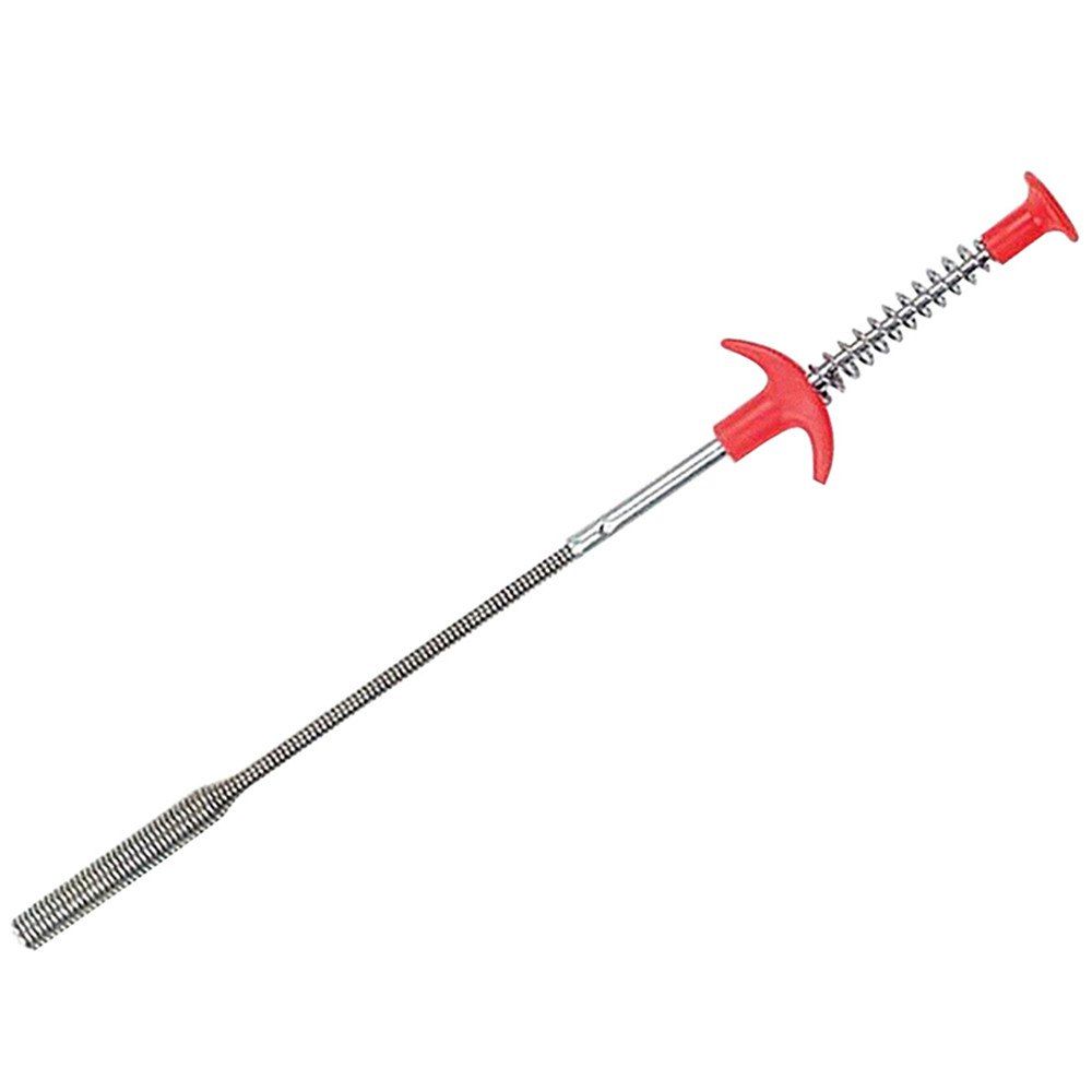 

Drain Snake Hair Drain Clog Remover Drain Relief Auger Cleaning Tool, Red