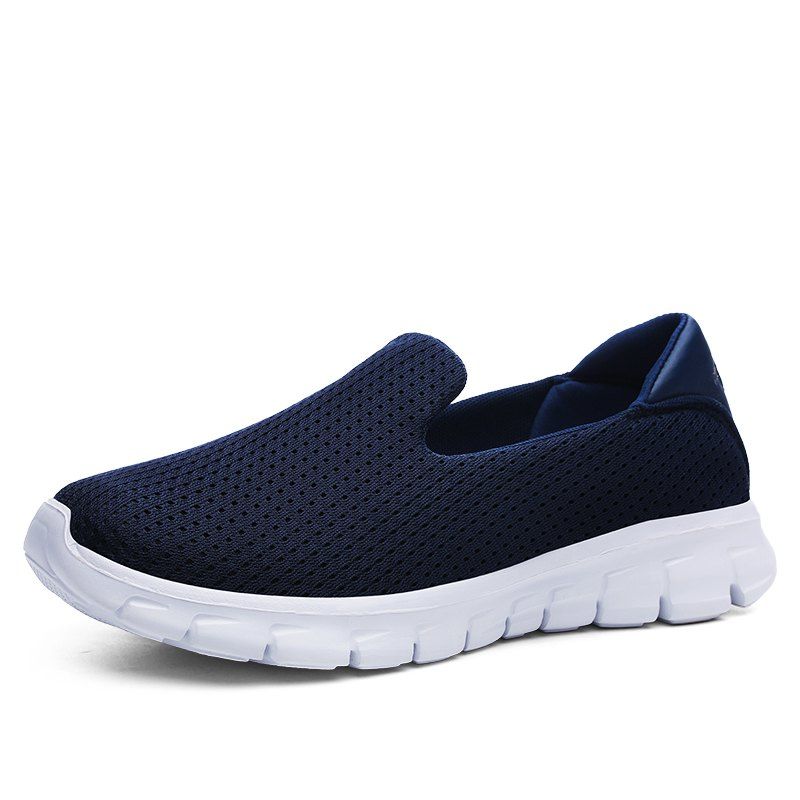 

Retro Brief Breathable Color Block Lace Up Faddish Shoes, Blue