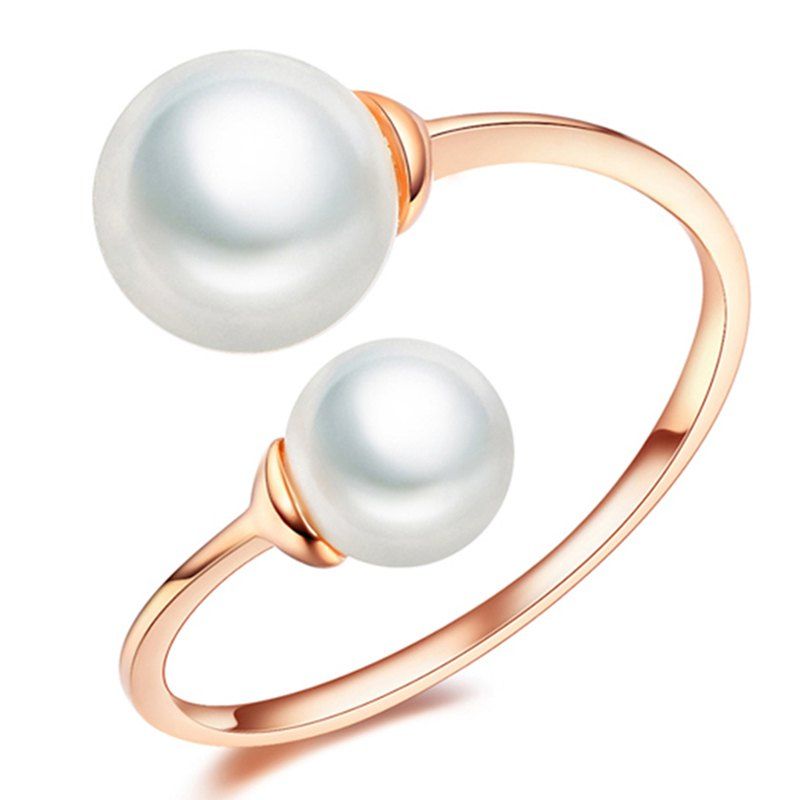 

Fashion Gold Plated Openly Ring J1795, Rose gold
