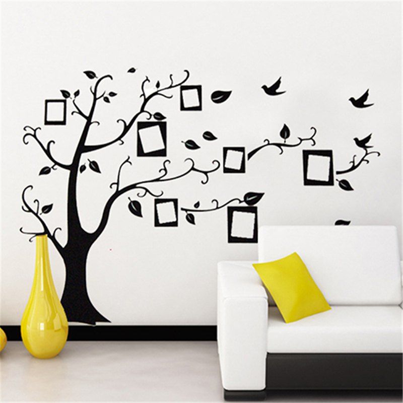 

Photo Tree Bedroom Wall Stickers, Black