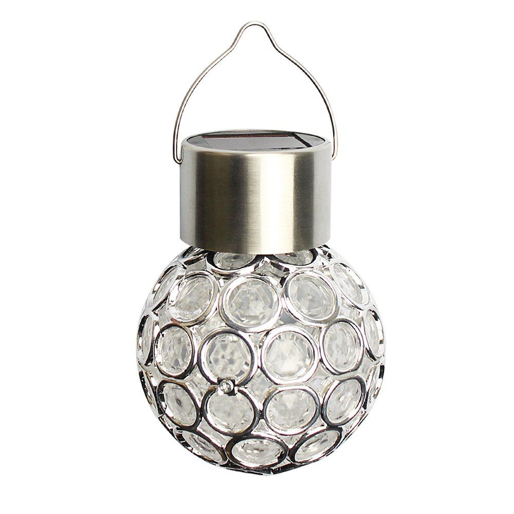 

BRELONG LED Solar Garden Hanging Light Control Induction Lluminous Magic Ball, White