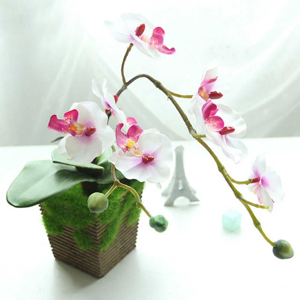 

Butterfly Orchid Bonsai Artificial Flower, White