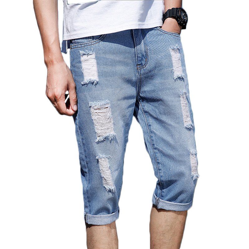 

Summer Hole Slim Men's Jeans, Jeans blue