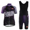 TVSSS Femmes été à manches courtes violet maillot de cyclisme - multicolor 3XL