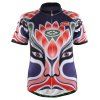 TVSSS Vêtements de Sport de Cyclisme en Motif de Masque de Lotus d'Opéra Chinois d'Été pour Femmes - Violet XL