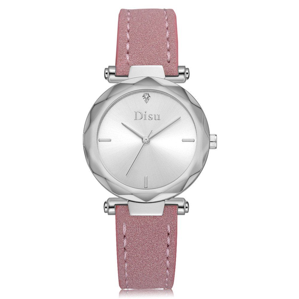 

Disu Ladies Fashion Simple Leisure Business Quartz Watch, Pink bow