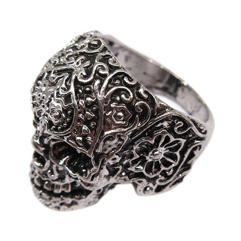 

New Fashionable Men's Personality Titanium Steel Ring, Silver